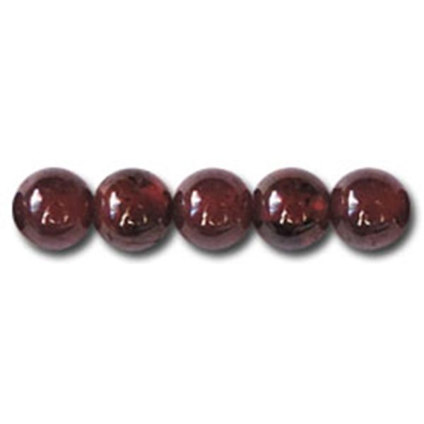 4mm Semi-Precious Garnet, 16" strand