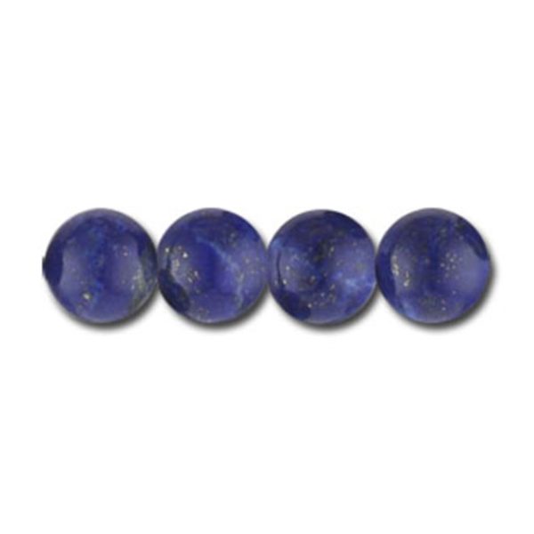 6mm Semi-Precious Lapis Lazuli, 16" strand