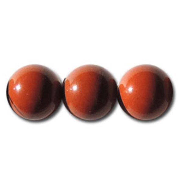 8mm Semi-Precious Red Jasper, 16" strand