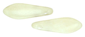 5x16mm Two-Hole Dagger Beads, Eggshell