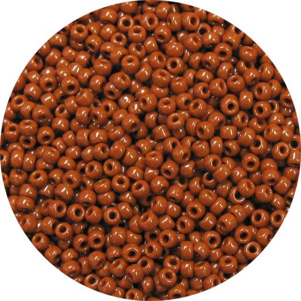 8/0 Japanese Seed Bead, Opaque Light Brown