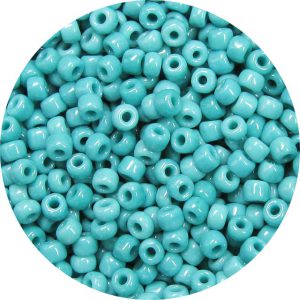 8/0 Japanese Seed Bead, Opaque Green Turquoise