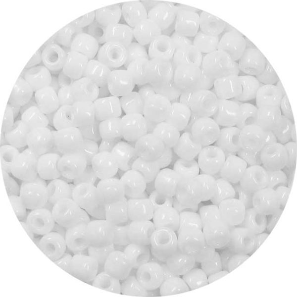 8/0 Japanese Seed Bead, Opaque White