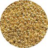 Japanese Seed Bead, 24K Gold Electroplated over Glass