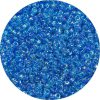 8/0 Japanese Seed Bead, Transparent Dark Aqua Blue AB