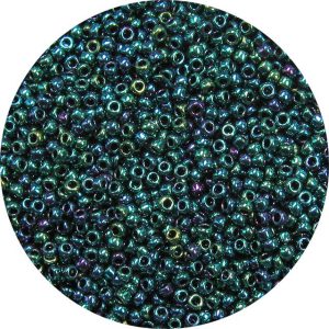 8/0 Japanese Seed Bead, Teal Iris