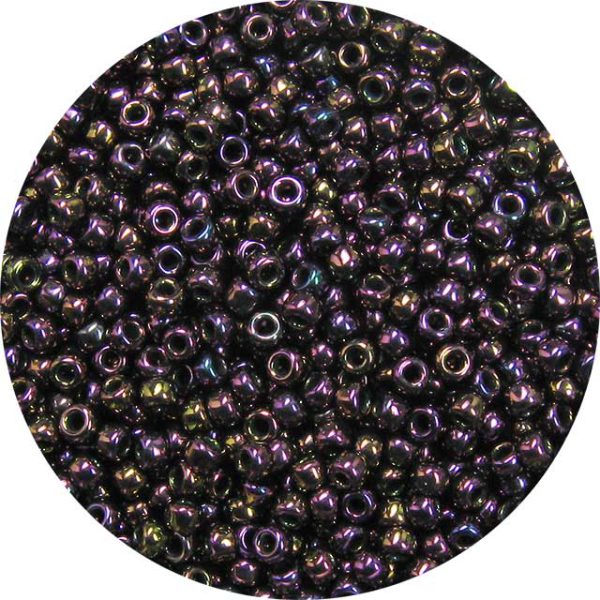 8/0 Japanese Seed Bead, Purple Iris