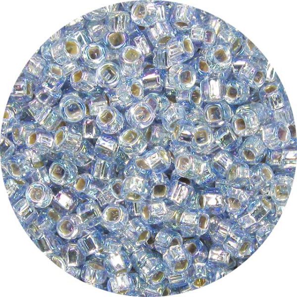 8/0 Japanese Seed Bead, Silver Lined Light Sapphire AB