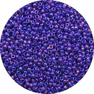 8/0 Japanese Seed Bead, Metallic Royal Purple AB