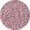 8/0 Japanese Seed Bead, Metallic Pink Lined Light Black Diamond AB