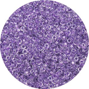 8/0 Japanese Seed Bead, Shimmer Lined Luster Violet