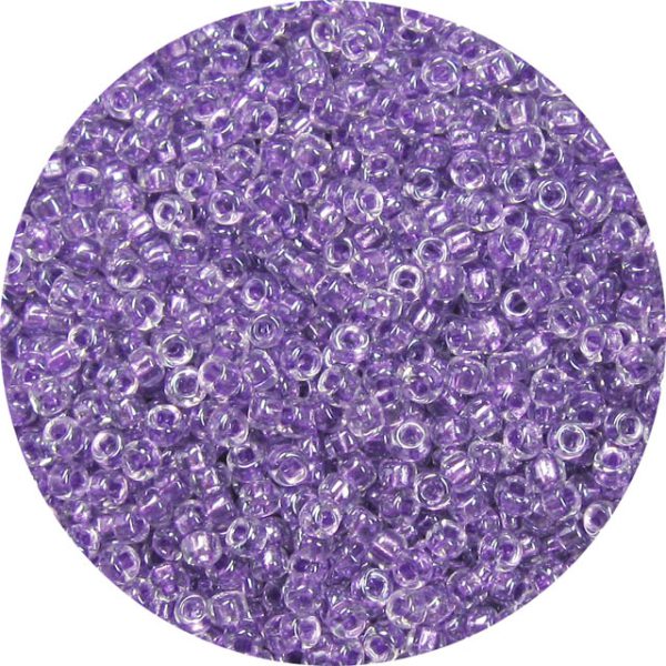 8/0 Japanese Seed Bead, Shimmer Lined Luster Violet