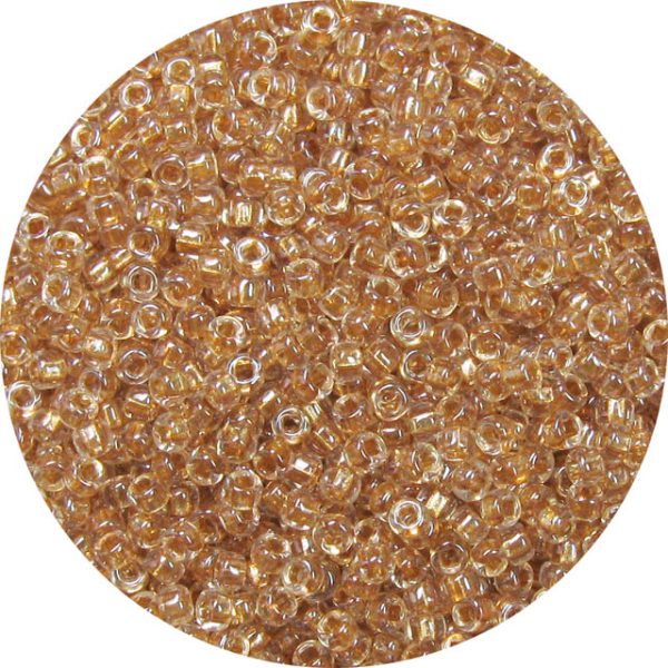 8/0 Japanese Seed Bead, Shimmer Lined Luster Beige