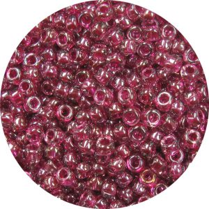 8/0 Japanese Seed Bead, Transparent Fuchsia Luster*