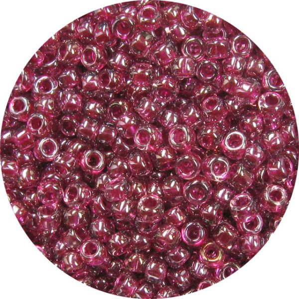 8/0 Japanese Seed Bead, Transparent Fuchsia Luster*