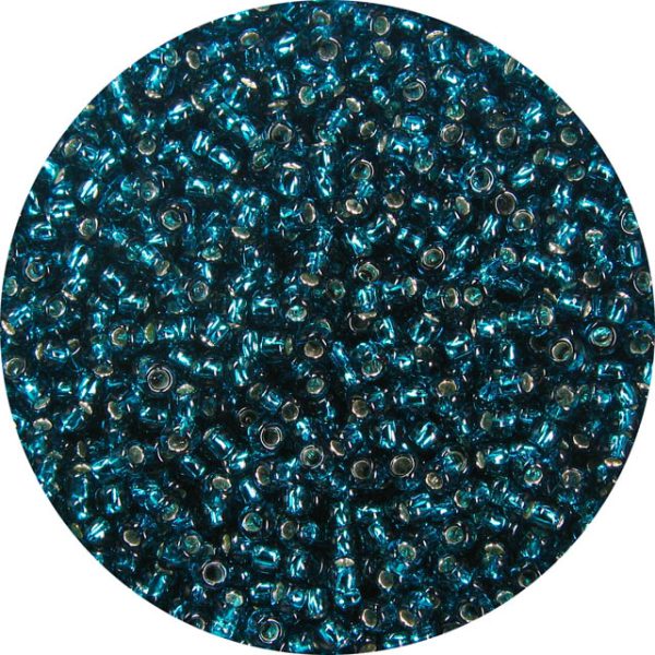 8/0 Japanese Seed Bead, Silver Lined Rich Emerald Green