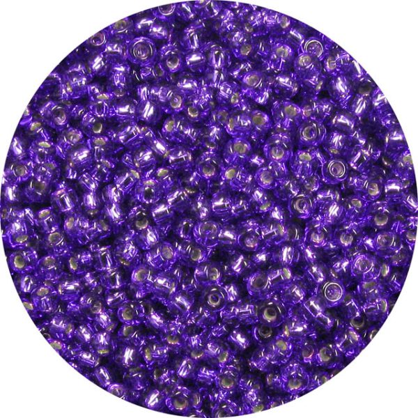 8/0 Japanese Seed Bead, Silver Lined Royal Purple*