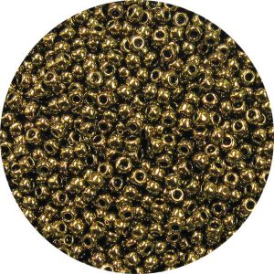 8/0 Japanese Seed Bead, Metallic Bronze
