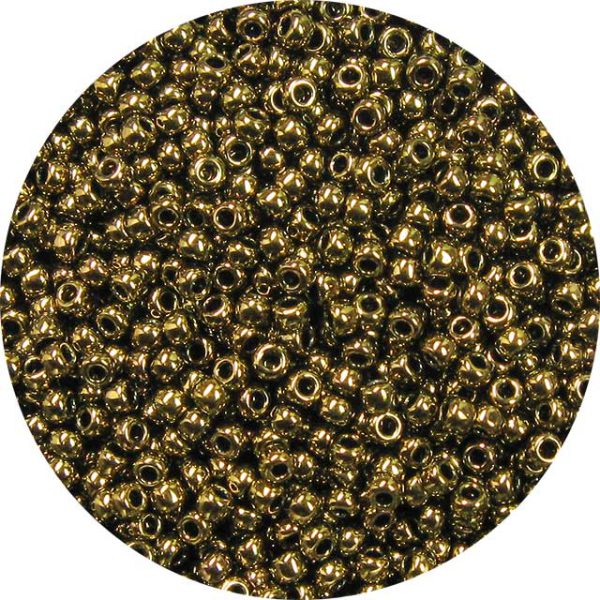 8/0 Japanese Seed Bead, Metallic Bronze