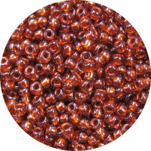 8/0 Japanese Seed Bead, Metallic Copper Lined Topaz