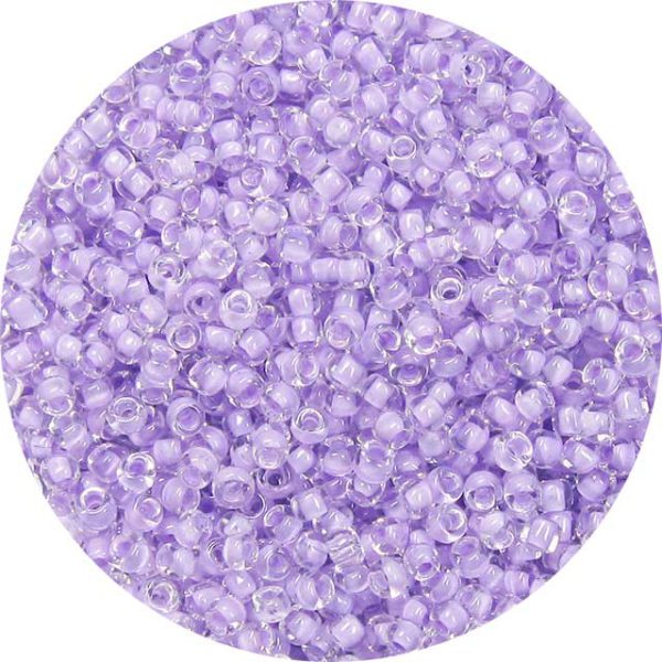 8/0 Japanese Seed Bead, Lavender Lined Crystal