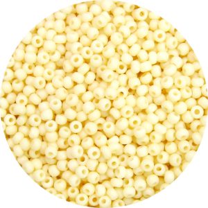 8/0 Japanese Seed Bead, Frosted Opaque Ivory