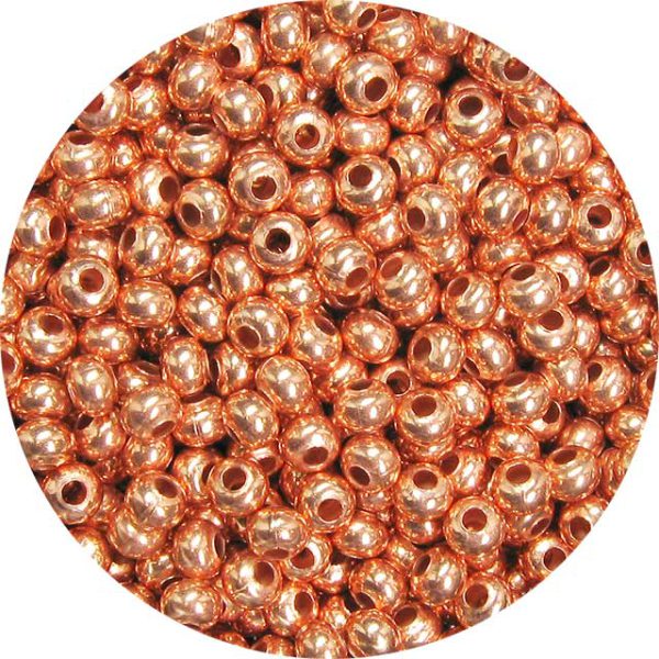 8/0 Seed Bead, Genuine Metal, Copper