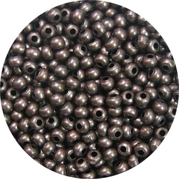 8/0 Seed Bead, Genuine Metal, Dark Copper