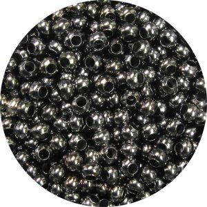 8/0 Seed Bead, Genuine Metal, Gunmetal