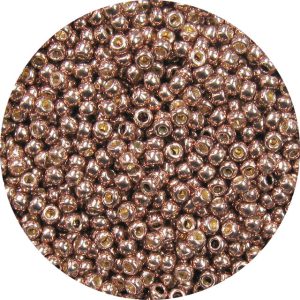 8/0 Japanese Seed Bead, Permanent Galvanized Metallic Taupe**