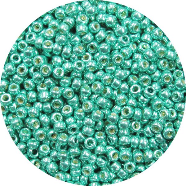 8/0 Japanese Seed Bead, Permanent Galvanized Metallic Teal**