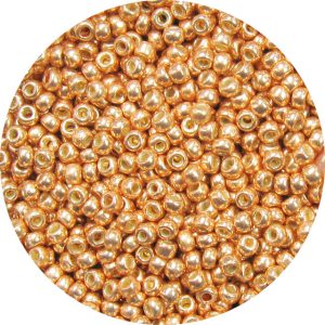 8/0 Japanese Seed Bead, Permanent Galvanized Metallic Light Copper**
