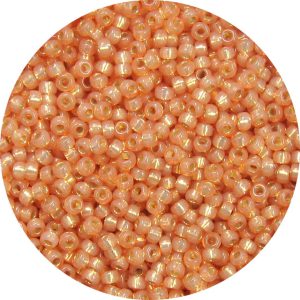 8/0 Japanese Seed Bead, Gold Lined Waxy Burnt Orange*