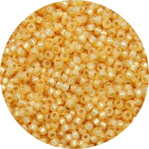 8/0 Japanese Seed Bead, Gold Lined Waxy Light Orange*