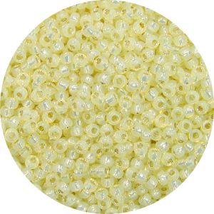 8/0 Japanese Seed Bead, Gold Lined Waxy Light Yellow*