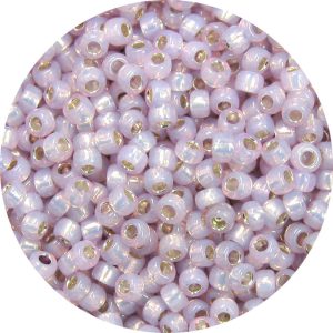 8/0 Japanese Seed Bead, Gold Lined Waxy Light Amethyst*