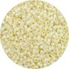 8/0 Japanese Seed Bead, Gold Lined Waxy Bone*