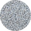 8/0 Japanese Seed Bead, Gold Lined Waxy Light Grey*