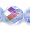 8mm Czech Faceted Round Fire Polish Beads - Alexandrite AB