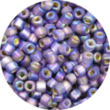 8/0 Frosted Silver Lined Seed Beads