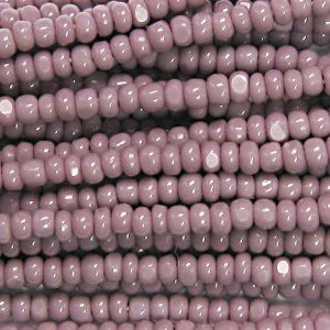 13/0 Czech Charlotte Cut Seed Bead, Opaque Lavender