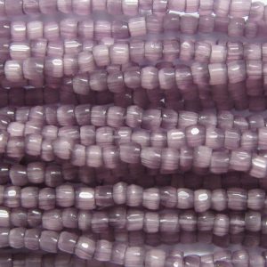 9/0 Czech Three Cut Seed Bead, Purple Satin
