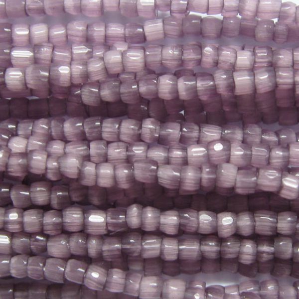 9/0 Czech Three Cut Seed Bead, Purple Satin