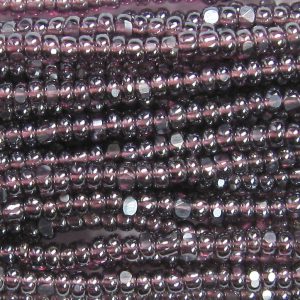 13/0 Czech Charlotte Cut Seed Bead, Transparent Amethyst Luster