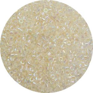 DB0052 - 11/0 Miyuki Delica Beads, Ivory Lined Crystal AB*