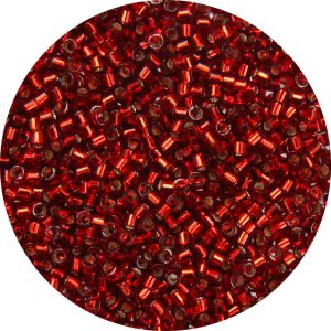 DB0603 - 11/0 Miyuki Delica Beads, Silver Lined Garnet*