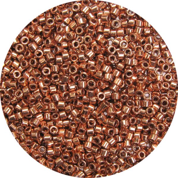 DB0040 - 11/0 Miyuki Delica Beads, Copper Electroplate over Glass