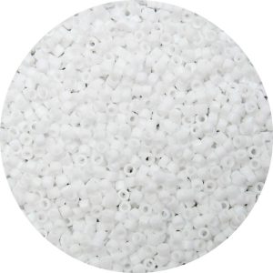 DB0351 - 11/0 Miyuki Delica Beads, Frosted Opaque White