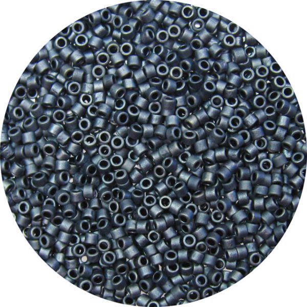 DB0301 - 11/0 Miyuki Delica Beads, Frosted Gunmetal
