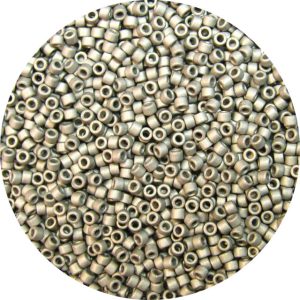 DB0321 - 11/0 Miyuki Delica Beads, Frosted Nickle Plate over Glass